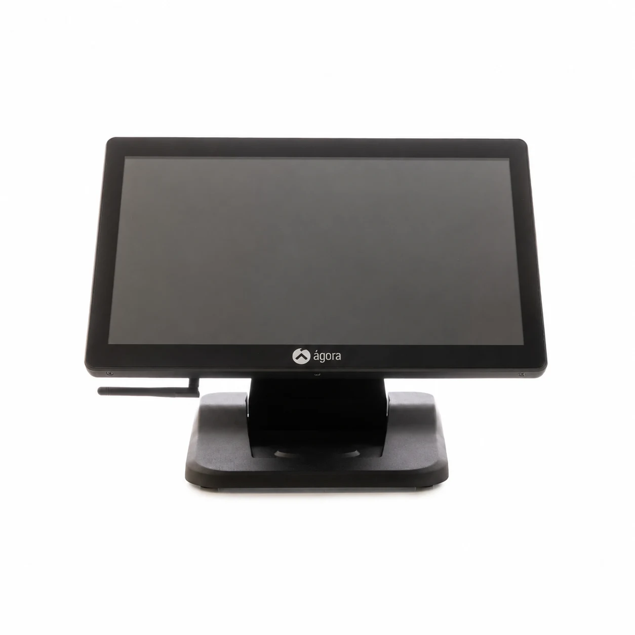 Ordenador TPV Ágora X100 negro con pantalla táctil y base